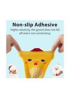 Generic 5 Pairs Baby Knee Pads for Crawling,Anti-Slip Toddler Knee Socks for Walking & Crawling,Thickened Breathable Elastic Baby Kneepads,Soft Knee Protectors for 0-3 Years Baby Toddler Girls Boys  - Image 4