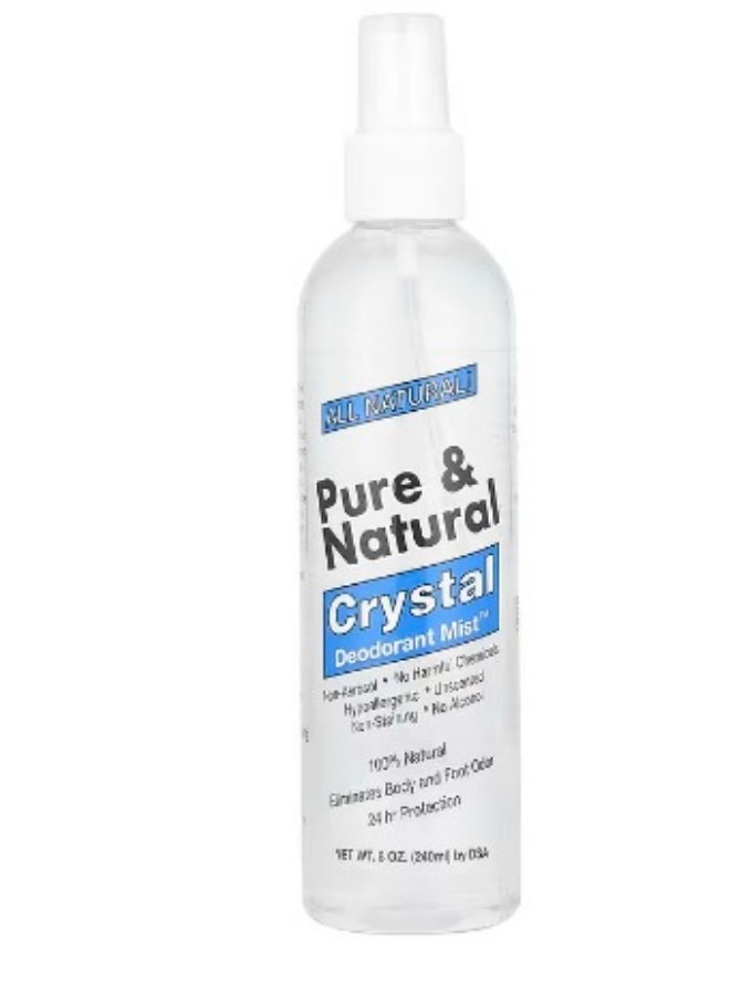 Thai Deodorant Stone, Pure & Natural, Crystal Deodorant Mist™, Unscented, 8 oz (240 ml)