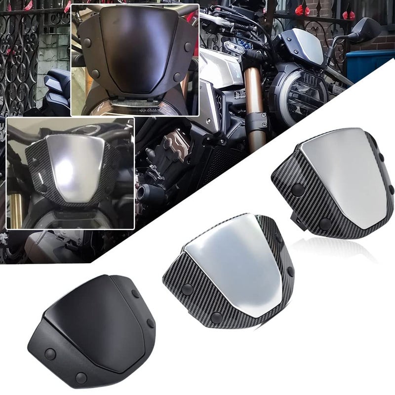 Generic Midimttop Compatible with CB650R CB1000R CB 650R CB1 000R CB 650 R CB 1000 R Accessories 2018 2019 2020 Motorcycle Windshield Front Screen Wind Deflector Accessories (Black)  - Image 1