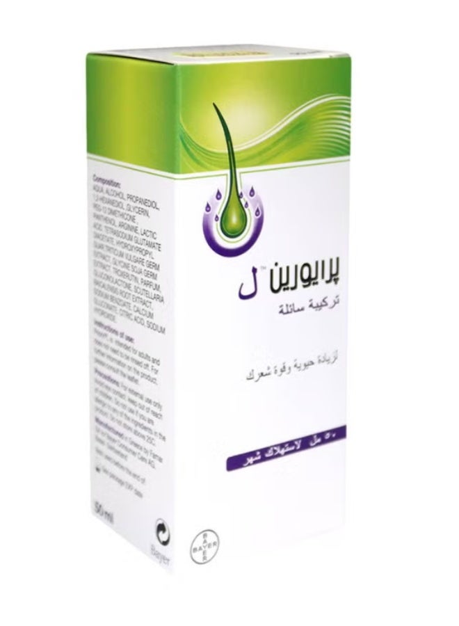 Priorin L Topical Liquid For Hair Loss 50ml - Image 3