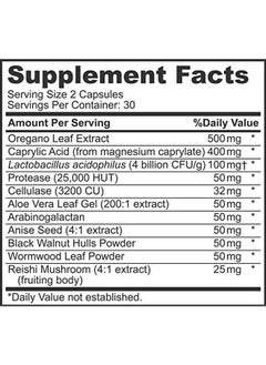 SIGMACEUTICAL علاج نمو الفم الزائد للبالغين من كالم كلينز ديتوكس، دواء نونجمو لإزالة السموم عن طريق الفم وعلاج اللسان الأبيض، علاج نمو الفم الزائد، 60 كبسولة  - Image 5