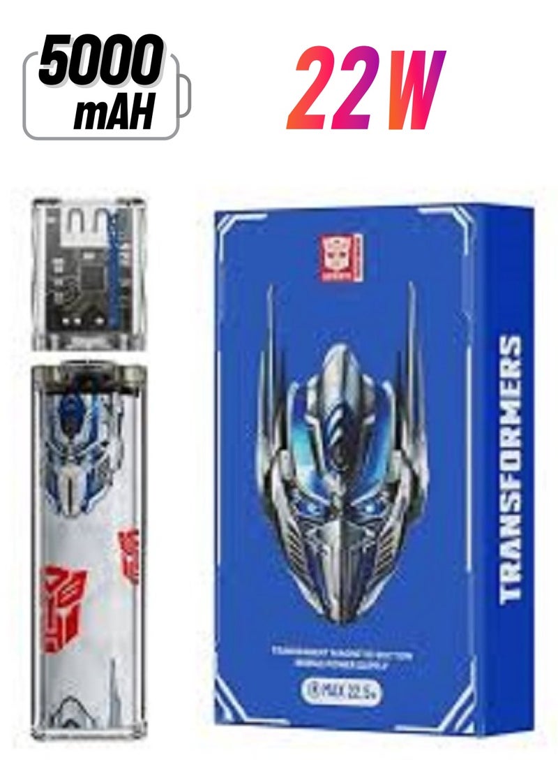 Transformers TF-D03 Optimus Prime Magnetic mobile power bank Trendy version White - Image 1