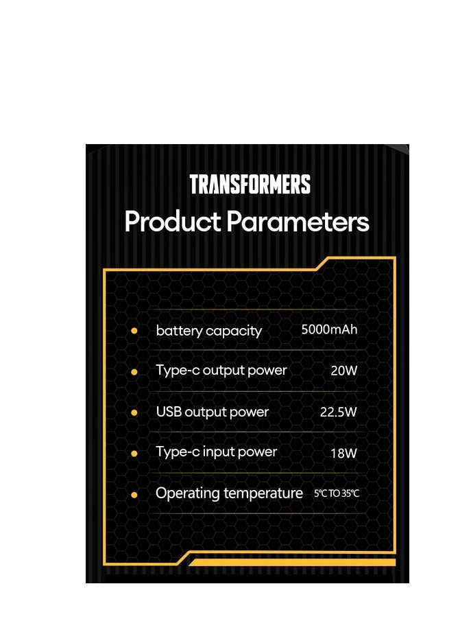 Transformers TF-D03 Optimus Prime Magnetic mobile power bank Trendy version White - Image 5