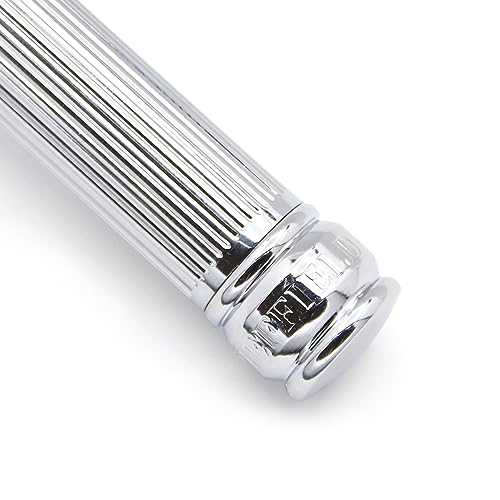 Edwin Jagger Chrome Lined Double Edge Razor - Long Handle - Image 3