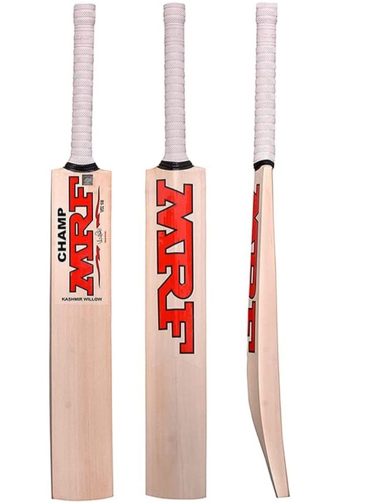 MRF - KW CHAMP Kashmir Willow Cricket Bat - Junior Size 2 (Two) - Image 1