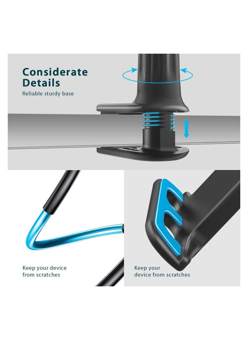Universal Tablet Mount Holder 360 Flexible Lazy Arm Holder Clamp Mount Bracket Bed for 4"-10.6" iPad Air Pro mini, Samsung, Huawei Tab - Image 3
