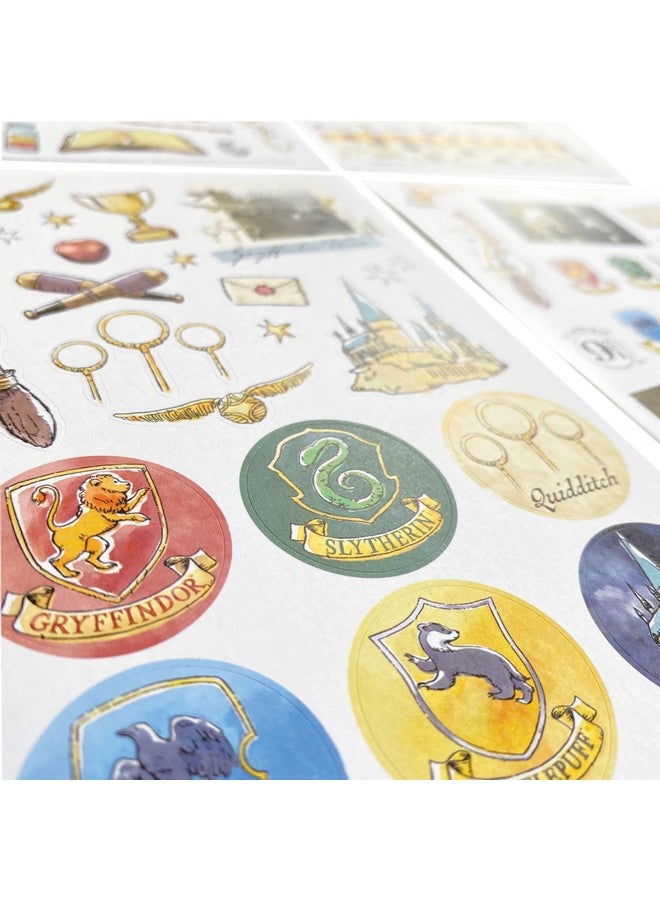 Paper House Productions Harry Potter Sticker Pack Of 4 Sticker Sheets For Crafts, Scrapbooking & Collecting - Watercolor Icons - Image 3