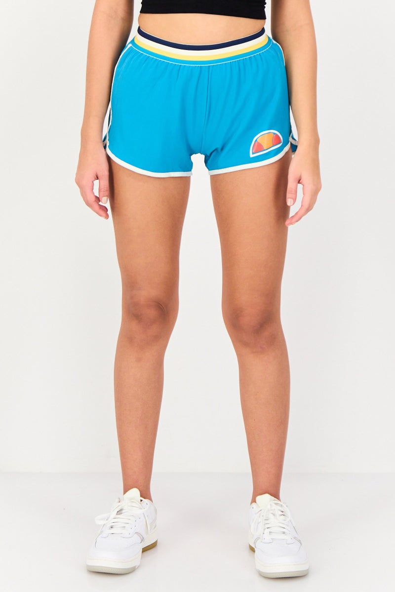 Ellesse Women Brand Logo Havilland Poly Shorts, Blue - Image 1