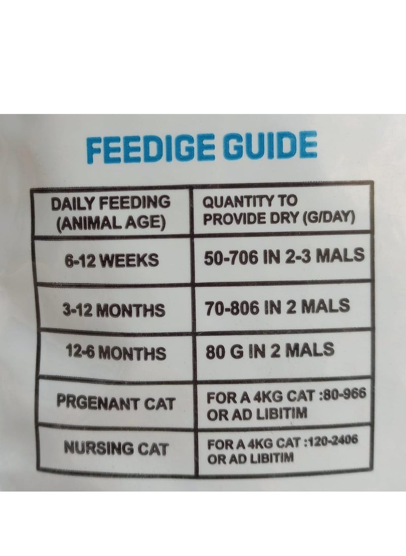 Doodzy Doodsy Junior Dry Cat Food with Chicken Flavor, 1 Kilogram, All Life Stages.  - Image 4