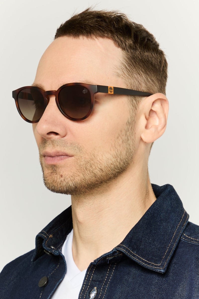 Timberland Men TB932352H51 Round Sunglasses,Brown - Image 2