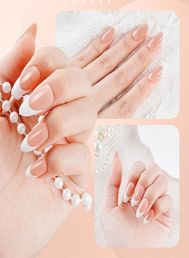JODSONE 150PCS Almond Nude Press On Nails - 15 Sizes Fake Nail Tips with Seamless Fit, Natural Soft Curve False Nails for DIY Manicure - Image 4