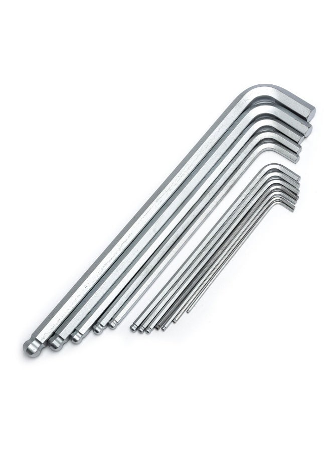Sata SATA GL09102 12-Piece SAE Extra Long Ball Point Hex Key Set - Image 4