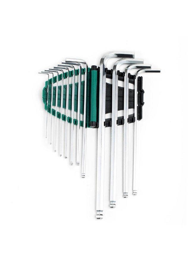 Sata SATA GL09102 12-Piece SAE Extra Long Ball Point Hex Key Set - Image 3