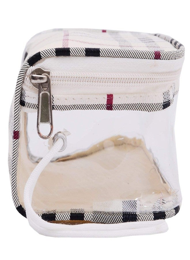 Armar Travel Cosmetic Pouch Set Toiletry Kit Bag Makeup Bag Plastic Box Vanity Combo of 4 Set Transparent Travel Pouch Jewellery Organizer Bag for Women-Men Shaving Kit for Men - Image 5