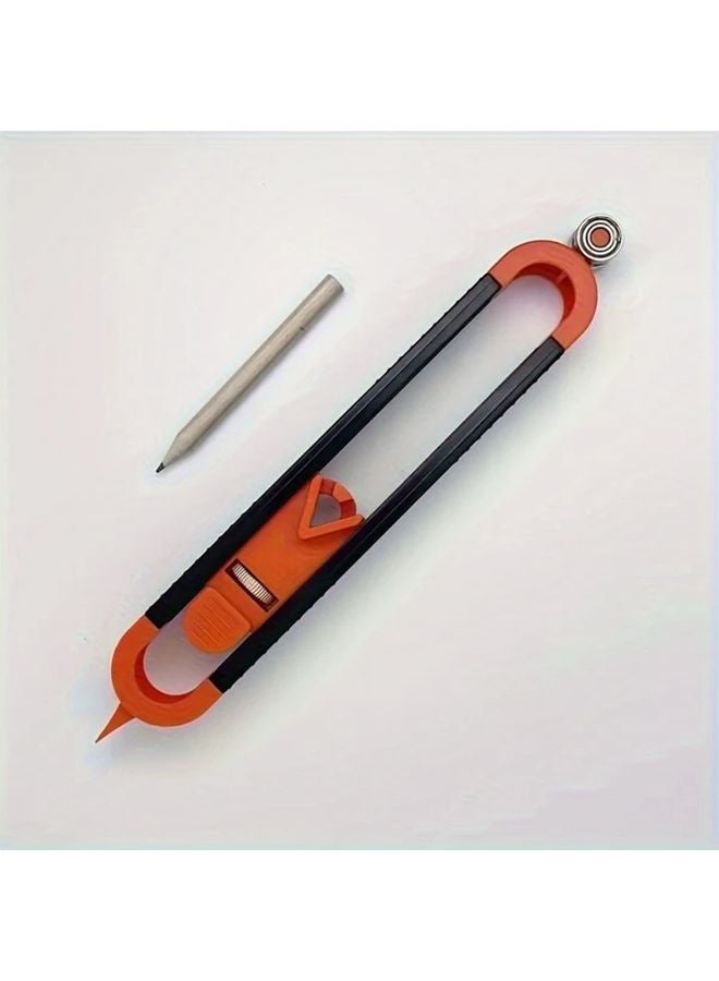 Orange Adjustable Contour Marking Ruler Precision Woodworking Tool Set for DIY Projects - Image 5