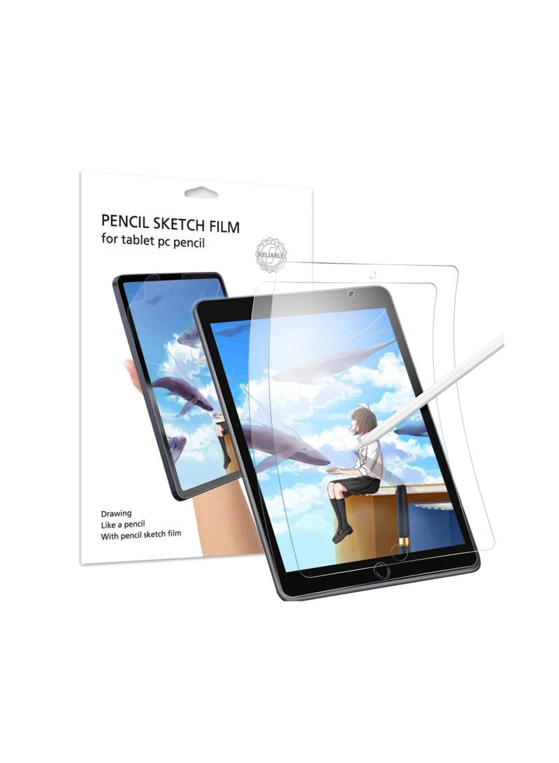 حماية شاشة من PET بحساسية عالية، مضادة للتوهج، متوافقة مع iPad 11 (A16) 11 بوصة 2025 / iPad الجيل العاشر (10.9 بوصة 2022) - 2 عبوة، اكتب كما على الورق، متوافقة مع iPencil - Image 1