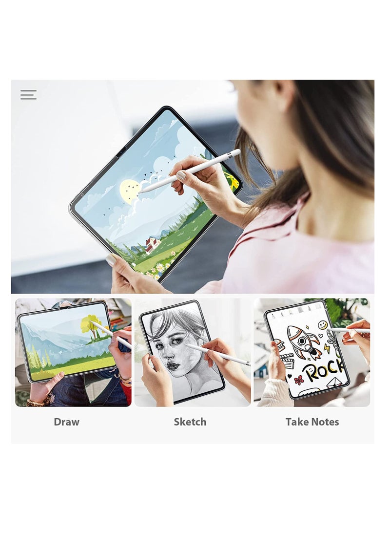 حماية شاشة من PET بحساسية عالية، مضادة للتوهج، متوافقة مع iPad 11 (A16) 11 بوصة 2025 / iPad الجيل العاشر (10.9 بوصة 2022) - 2 عبوة، اكتب كما على الورق، متوافقة مع iPencil - Image 5