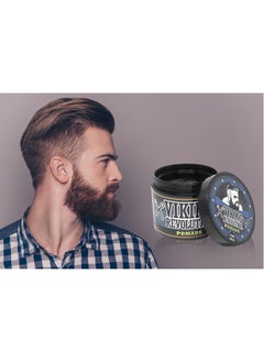 Viking Revolution Pomade for Men 4oz - Firm Strong Hold & High Shine for Classic Styling - Water Based & Easy to Wash Out (Firm, 1 Pack)  - Image 3