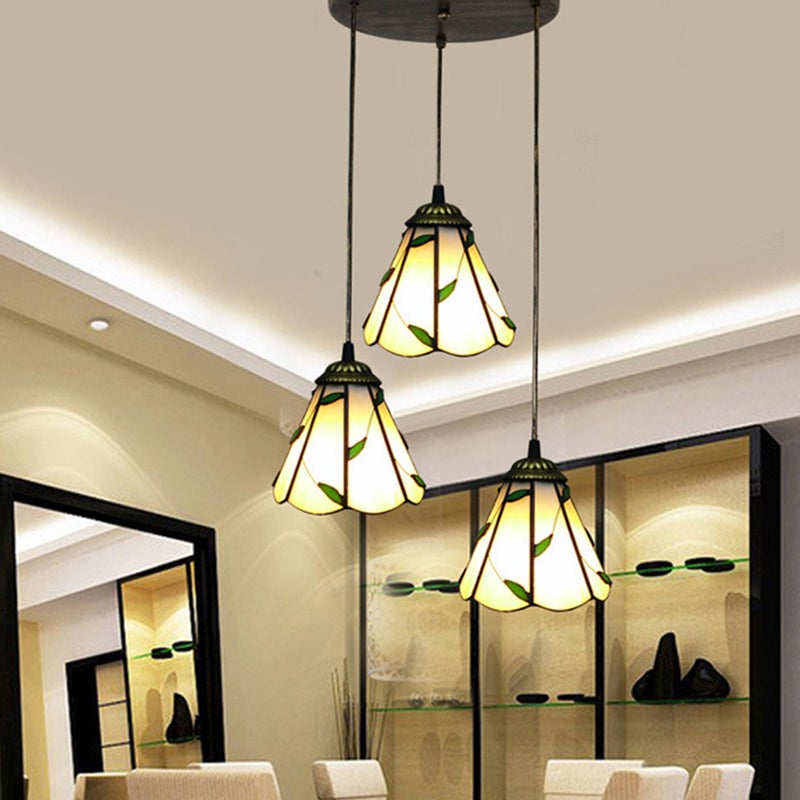 1pc Glass Craft Light Lampshade Unique Light Cover Lampshade Accessory - Image 1