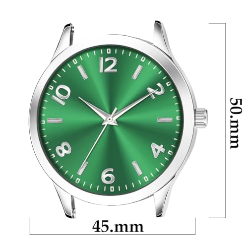 Acnos Fashion Analog Watch Black Blue Green Dial Case Men's Watch Stainless Steel Silver Color Band Quartz Movement Scratch-Resistant - Image 3