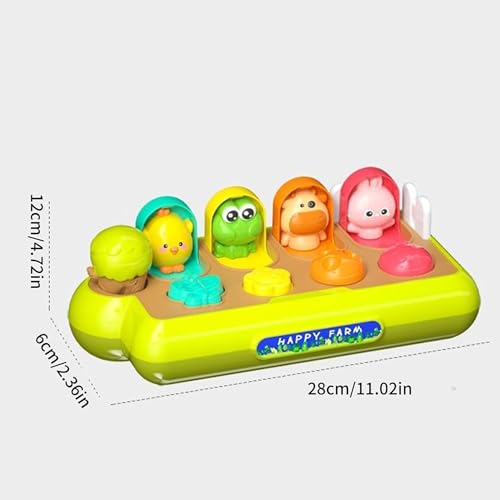 Lefan Hide and Seek Animals Game Learning Infant Toy for Girls Over 18 Months Baby Toys for Kids 1 2 3 4 5 Years Developmental Baby Toys1 Pop up Montessori Gift Infant - Image 3