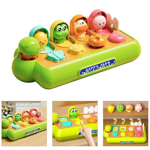 Lefan Hide and Seek Animals Game Learning Infant Toy for Girls Over 18 Months Baby Toys for Kids 1 2 3 4 5 Years Developmental Baby Toys1 Pop up Montessori Gift Infant - Image 2