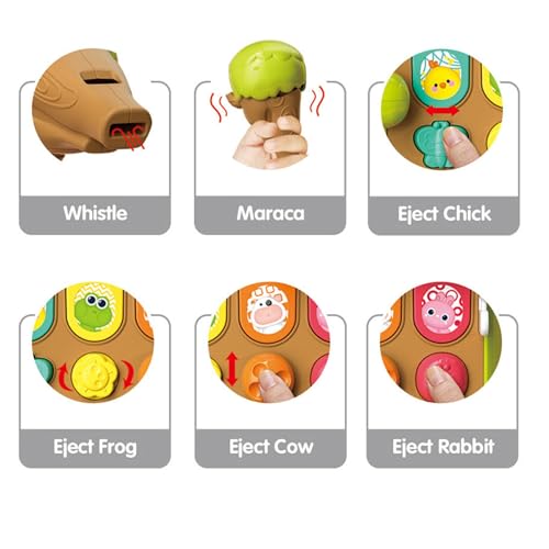 Lefan Hide and Seek Animals Game Learning Infant Toy for Girls Over 18 Months Baby Toys for Kids 1 2 3 4 5 Years Developmental Baby Toys1 Pop up Montessori Gift Infant - Image 5