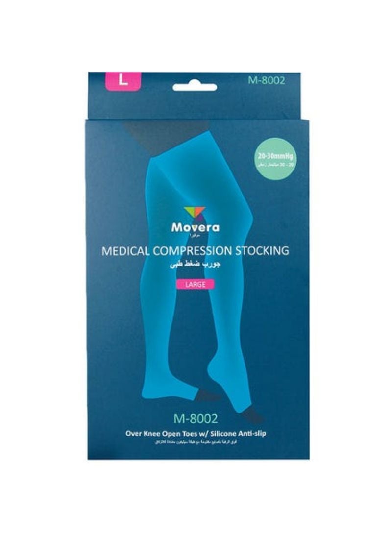 Above Knee Stockings Open Toes L