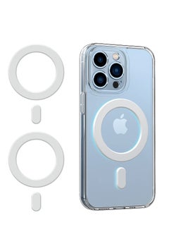 Magnetic Adapter Ring 2 Pack, Universal Magnet Sticker Compatible with Magsafe Accessories Wireless Charging