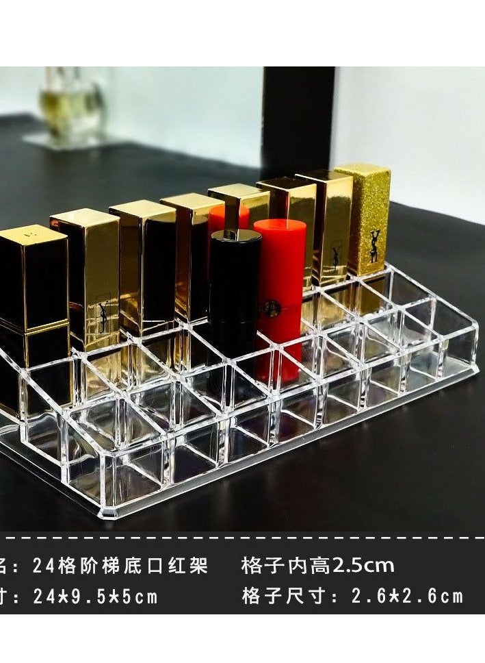 Clear Cosmetic Storage Organizer - Easily Organize Your Cosmetics, Jewelry and Hair Accessories. Looks Elegant Sitting on Your Vanity, Bathroom Counter or Dresser. Clear Design for Easy Visibility. - Image 2