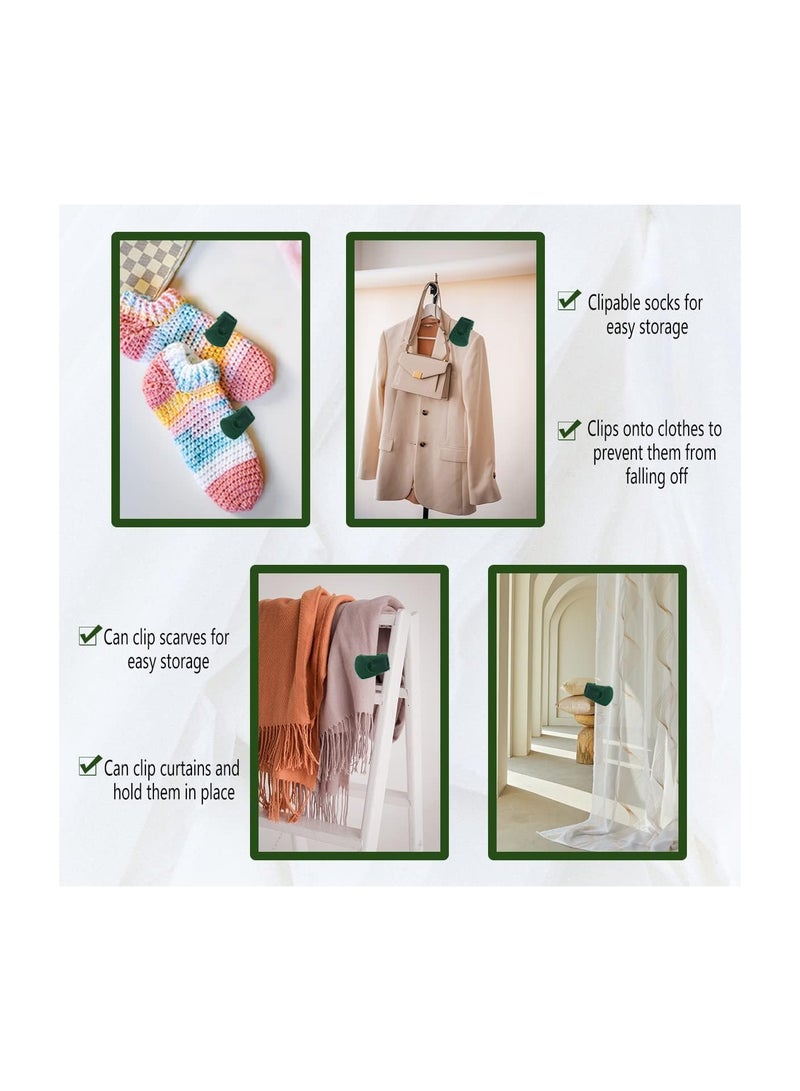 SOLARAE 12PCS Shell-Shaped Duvet Clips, Non-Slip Flocked Fabric Bed Sheet Grippers, Adjustable Two-Position Duvet Cover Clips, Easy to Secure Sheets and Prevent Shifting. - Image 3