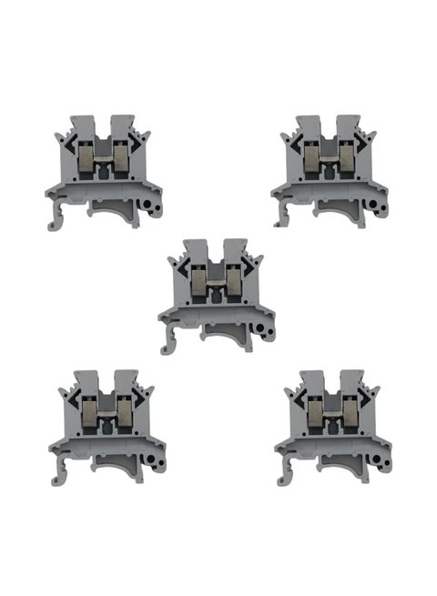 Terminal Block Wire Connector 2.5Mm, 24A, 24-12Awg Current Universal Neutral Class Connector Screw Terminal Block Strips Pass-Through (Pack Of 5)