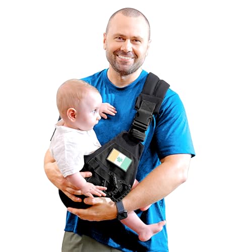 YESYBC Baby Sling Carrier Adjustable NonShip Hip Seat Toddler Carriers with Carabiners for 348 Months 1030Ibs Infants Boys Girls Black - Image 1
