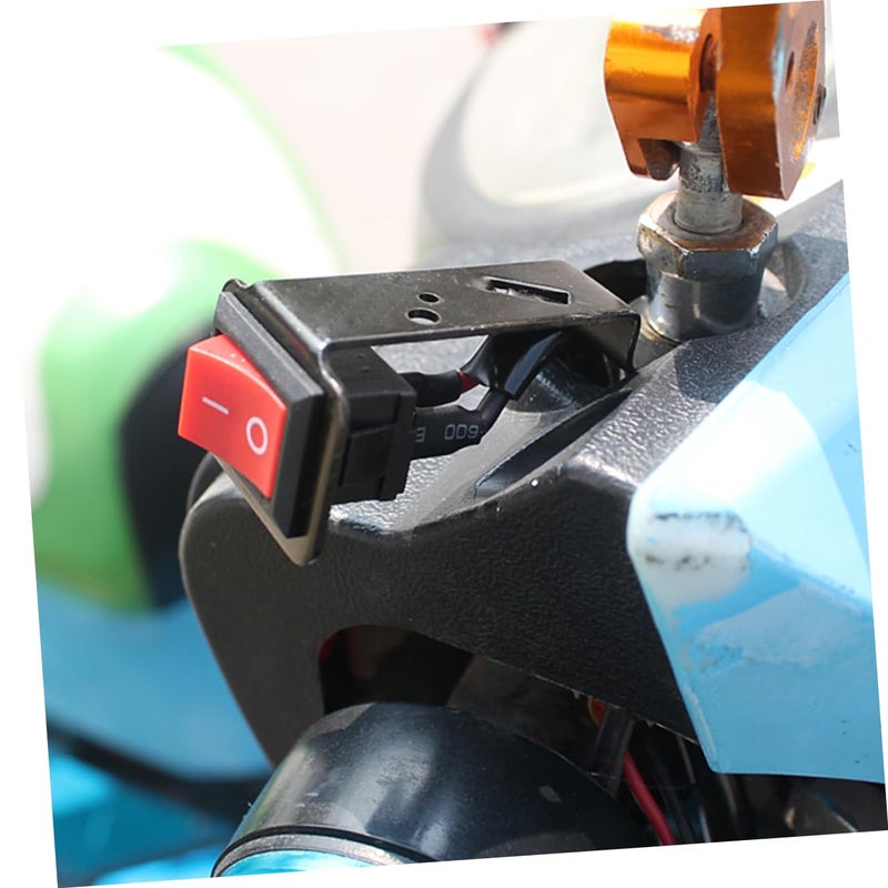 Motorcycle Kill Switch Button Compact Durable On Off Switch with Cable for ATV Scooter Snowmobile - Image 4
