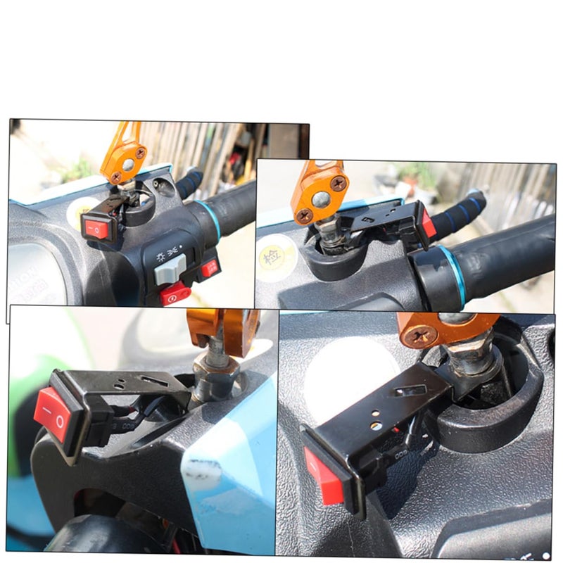 Motorcycle Kill Switch Button Compact Durable On Off Switch with Cable for ATV Scooter Snowmobile - Image 5