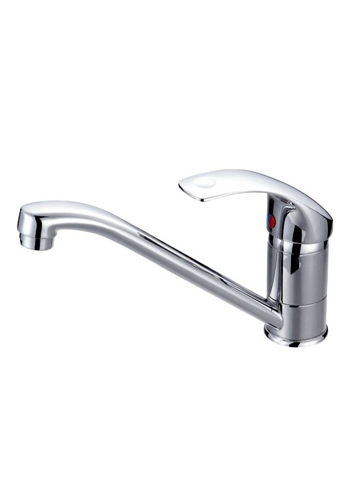 MODI - Galaxy One Handle Basin Mixer Silver - Image 1