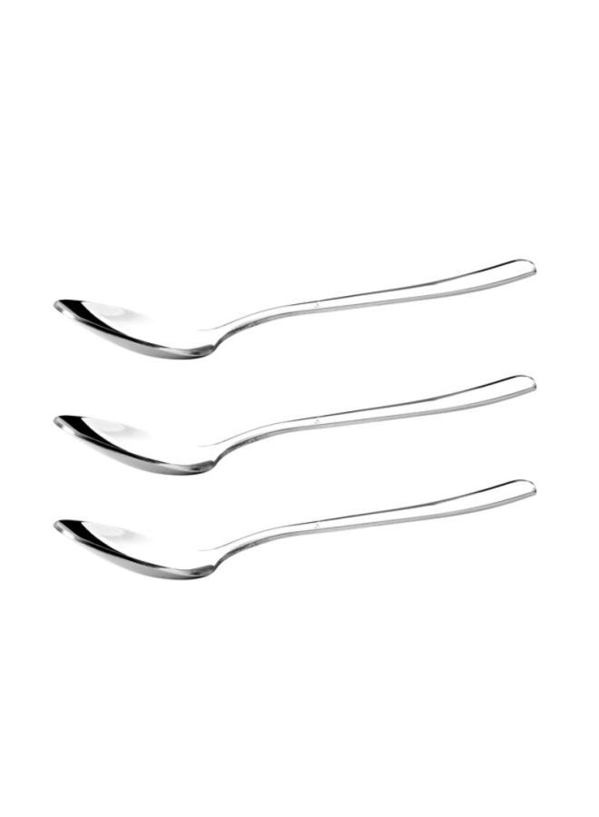 NIBEMINENT 3-Piece Tea Spoon Set Silver 2millimeter - Image 3