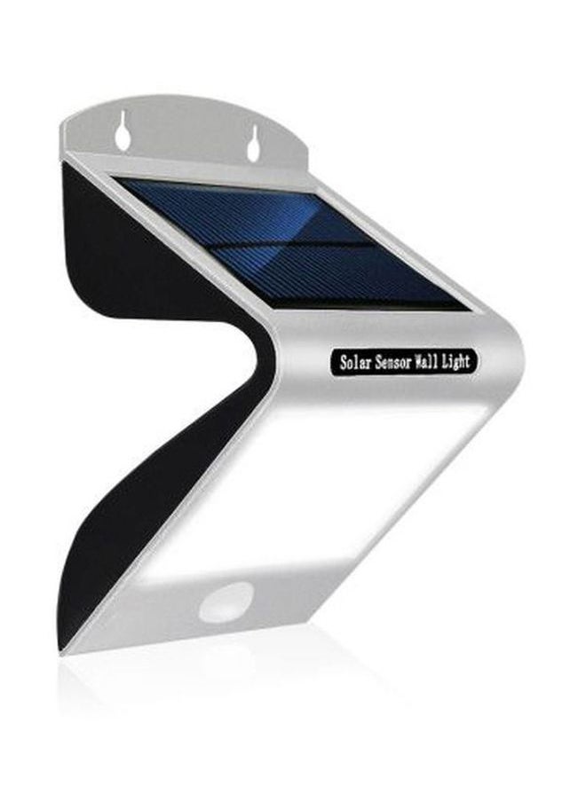 NIBEMINENT Pack Of 2 Solar Sensor Wall Light Silver/Black 3.2x6.3x4inch  - Image 1
