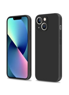 UCHUANG INFOSUN Compatible with apple iPhone 13 Mini Full Coverage for Protective Case, Ultra Slim Soft Silicone Gel TPU Cover, Matte Surface Ultra-Thin Case, for iPhone 13 Mini (Black)  - Image 1