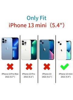 UCHUANG INFOSUN Compatible with apple iPhone 13 Mini Full Coverage for Protective Case, Ultra Slim Soft Silicone Gel TPU Cover, Matte Surface Ultra-Thin Case, for iPhone 13 Mini (Black)  - Image 2