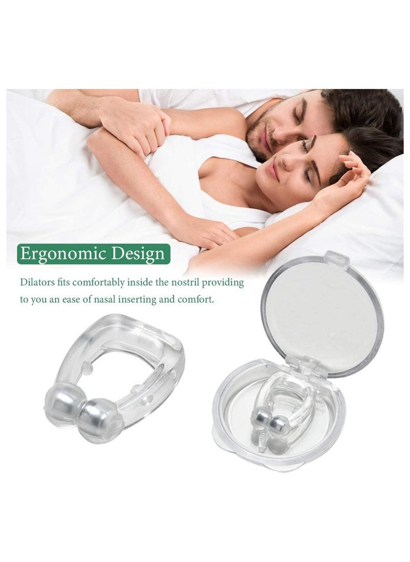 Generic 3 Pack Silicone Anti-Snore Nose Clips for Comfortable Sleep - Magnetic Nasal Dilators for Better Breathing for All  - Image 4