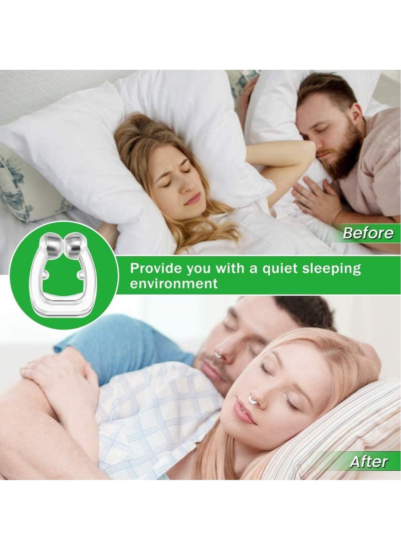 Generic 3 Pack Silicone Anti-Snore Nose Clips for Comfortable Sleep - Magnetic Nasal Dilators for Better Breathing for All  - Image 2
