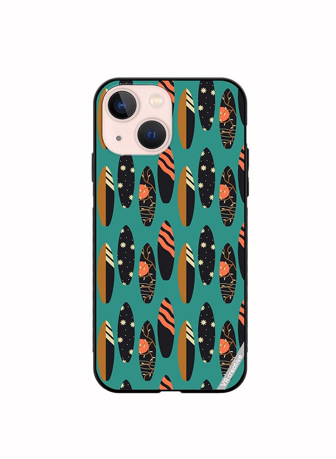 VR CREATIVE Protective Case Cover For Apple iPhone 14 Plus Pattern With Surfboards Design Multicolour - Image 1