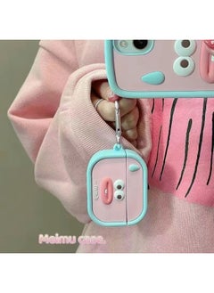 Generic Apple AirPods1/2/3/4 Generation Silicone Protective Case AirPodsPro2 Generation 4/5 Generation Cartoon Protective Case-Color:Gate Tooth Expression Pack-Applicable Model:airpods 1/2 Generation  - Image 1