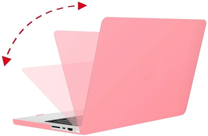 MOCA Case Compatible with MacBook Pro 16 inch Case 2024-2021 M4 M3 M2 M1 Pro/Max with Touch ID A3403 A3186 A2991 A2780 A2485, Hard Shell Cover Case (Pink) - Image 4