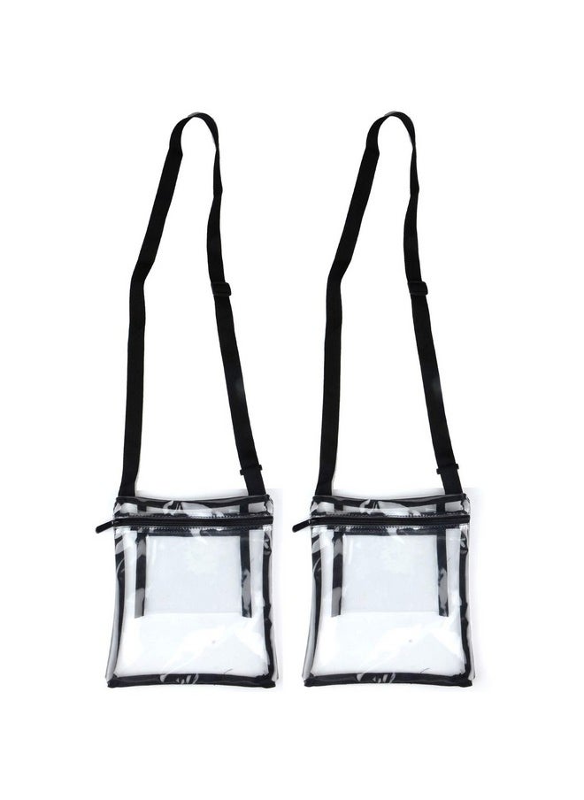 Clear Crossbody Purse Stadium Approved Clear Vinyl Bag Adjustable Strap Extra Inside Pocket (Pack Of 2) - pzsku/Z4F72C2A8F6F9EBD7B68EZ/45/_/1714994900/c571d7f1-9416-4ed8-9d2d-3f2cb498d878