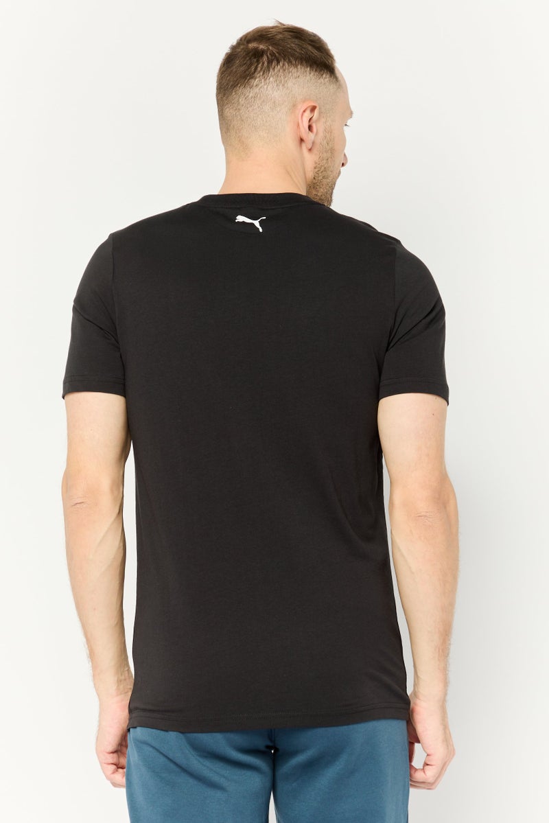 PUMA تي شيرت تدريب قصير الأكمام للرجال من بومة × سكوديريا فيراري، أسود - Image 4