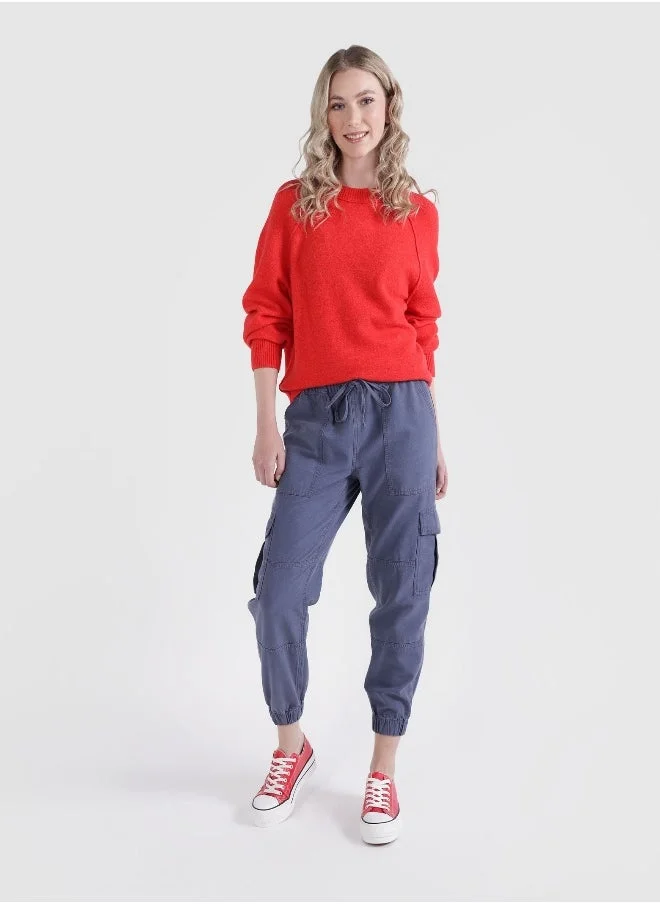 آري من امريكان ايجل Aerie Bubble Sleeve Sweater