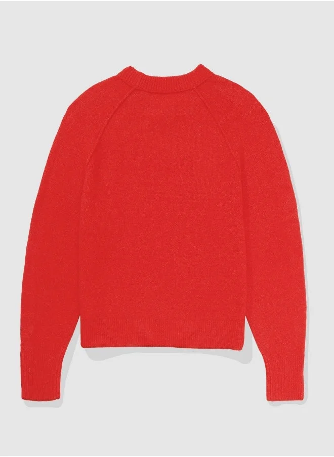 آري من امريكان ايجل Aerie Bubble Sleeve Sweater