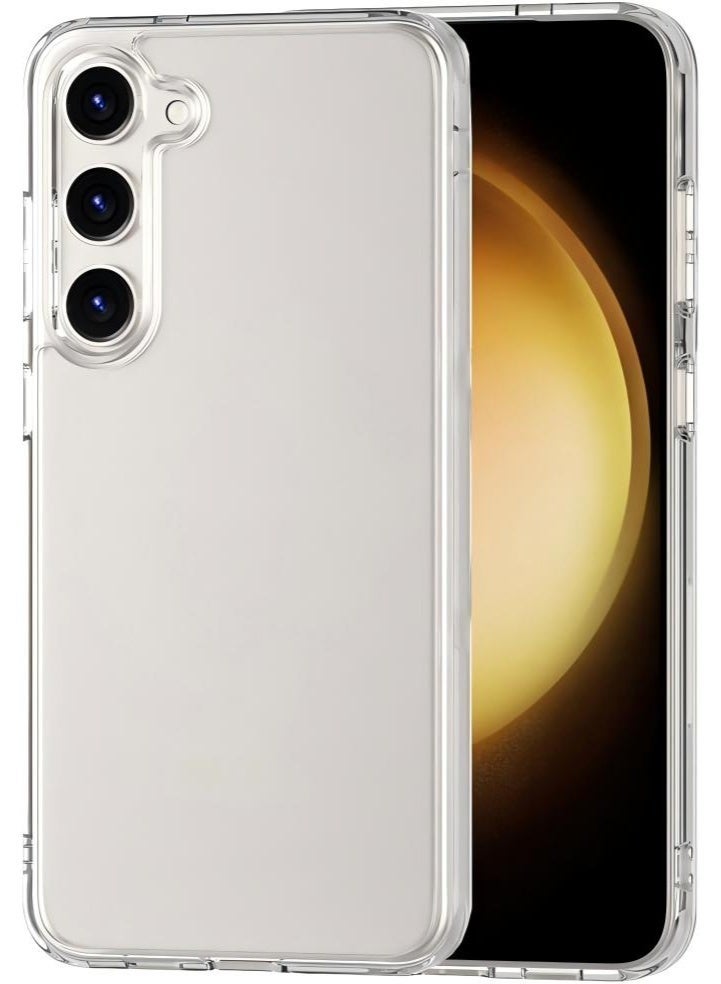 Clear Shockproof Case for Samsung Galaxy S23 | PC+TPU Hybrid | AR Optical Coating | Anti-Yellowing | Full Protection Transparent Cover | Wireless Charging Compatible - Image 1